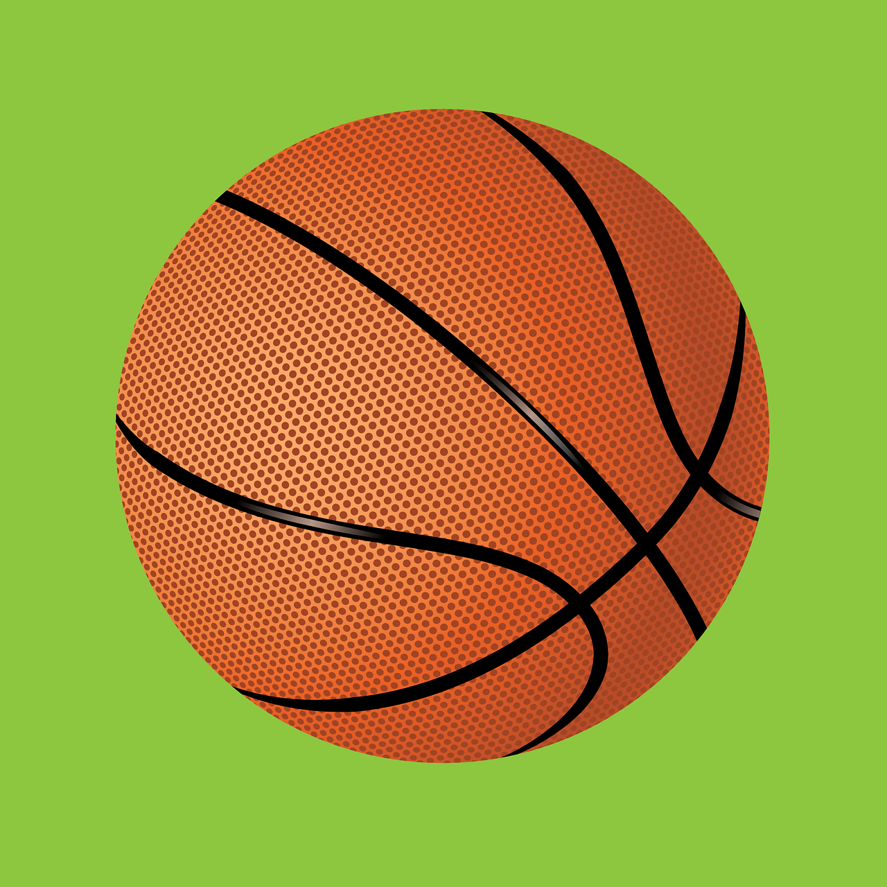Basketball illustration. Open content image.