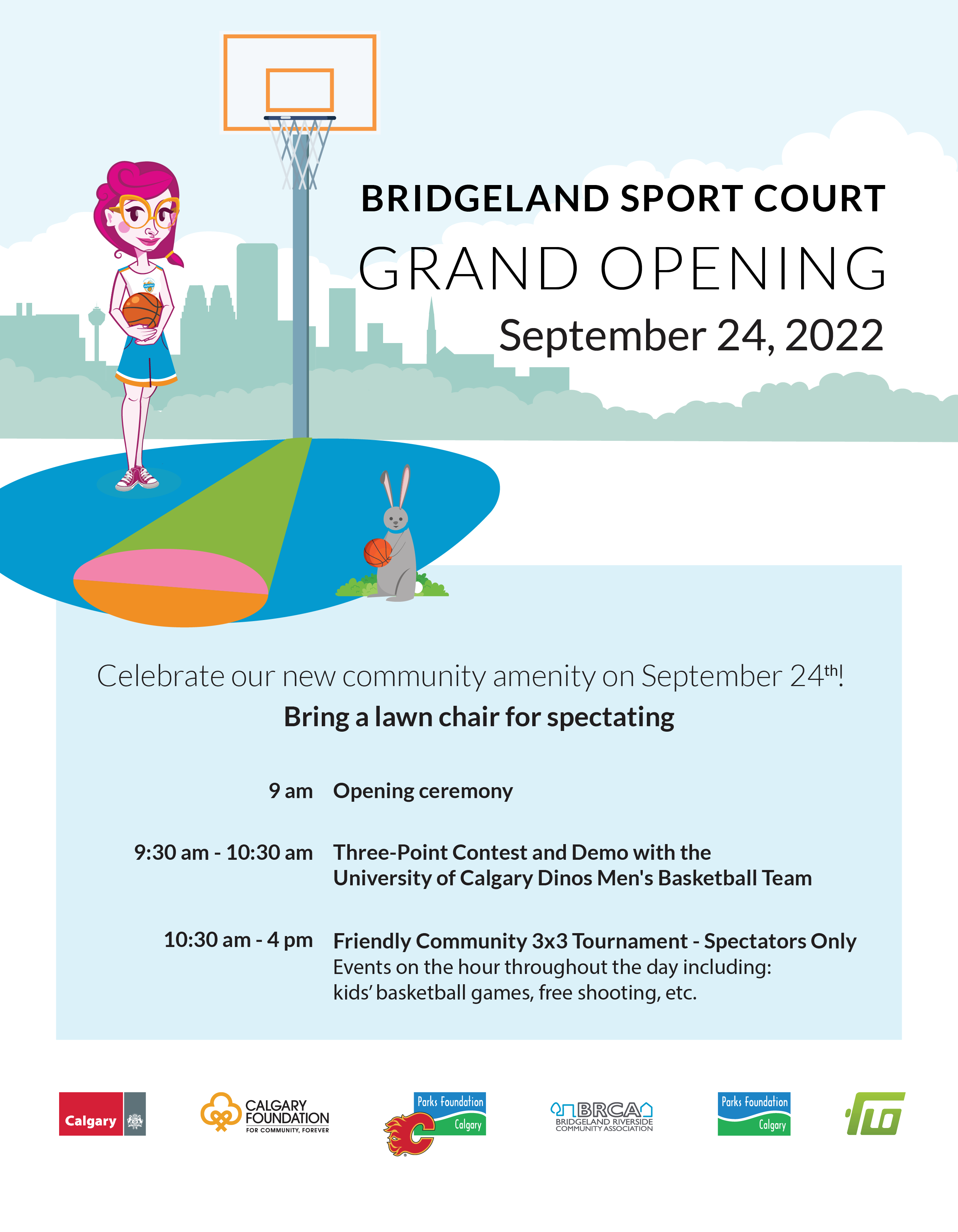 Poster: Grand Opening - Bridgeland Sport Court