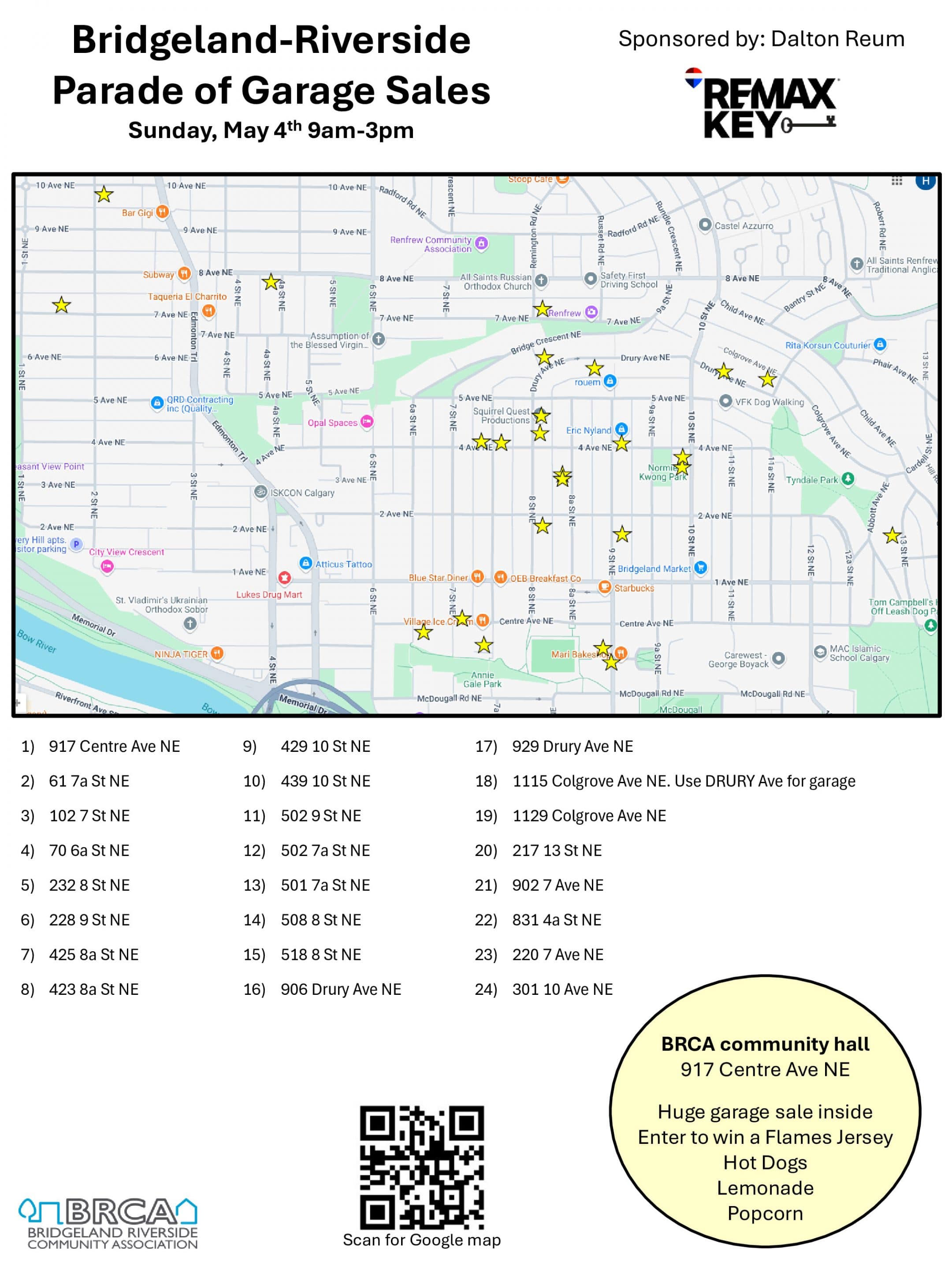 Garage Sales _List of locations_Final2